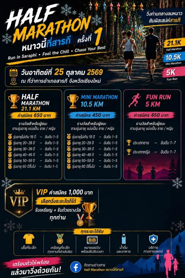 Half Marathon หนาวนี้ที่สารภี ครั้งที่ 1