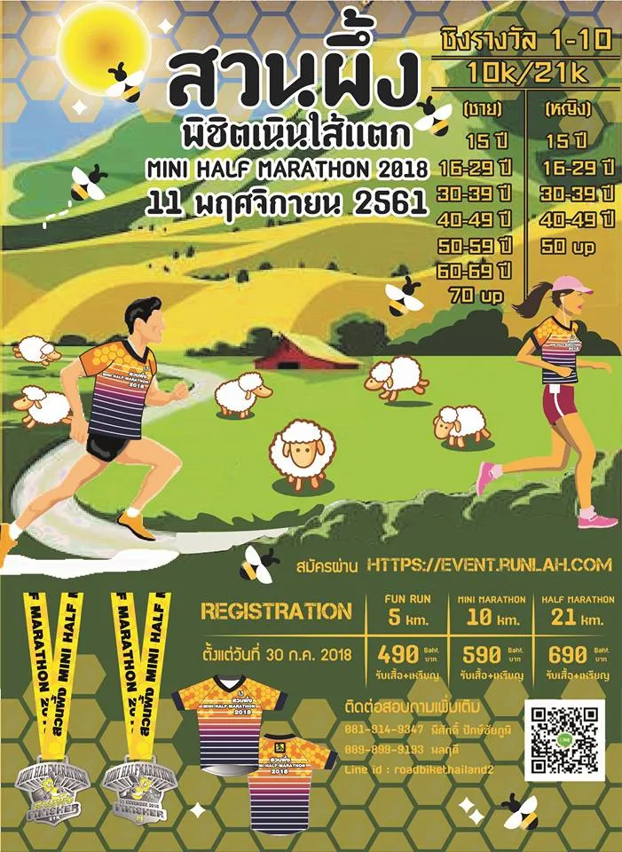 SuanPhung Mini Half Marathon 2018's banner