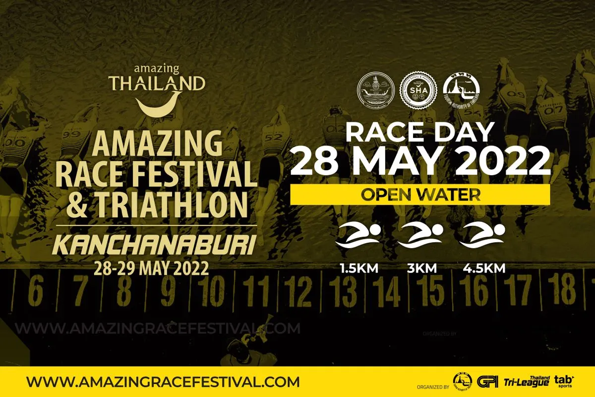 AMAZING​ RACE FESTIVAL&TRIATHLON 2022 KANCHANABURI (OPEN WATER SWIM)'s banner