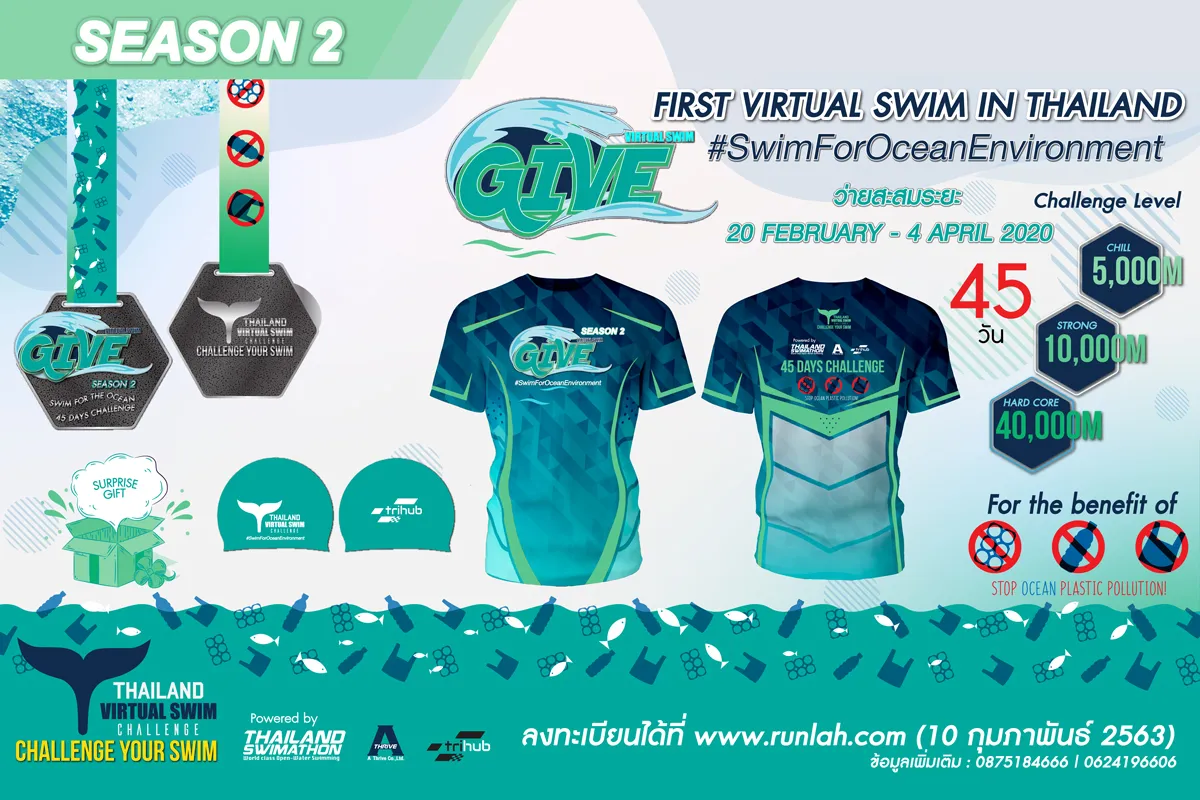 Thailand Virtual Swim Challenge “ว่ายได้ทุกที่ ได้ทุกเมื่อ ว่ายเพื่อส่งต่อ” #2's banner