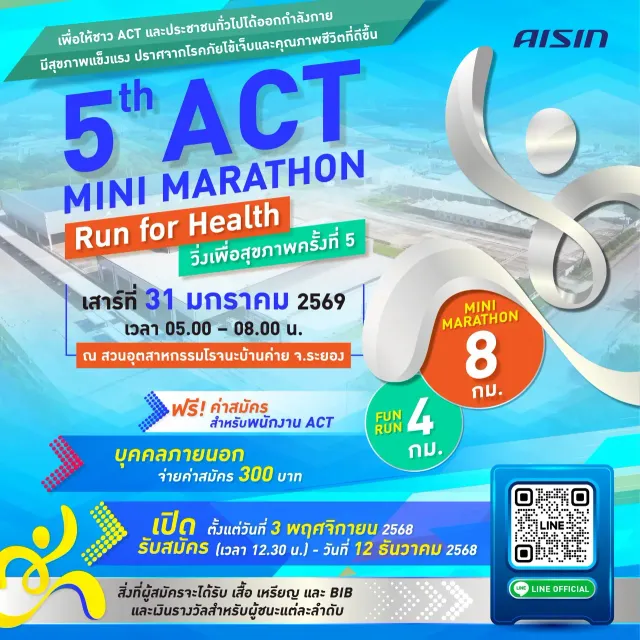 5th ACT Mini Marathon: Run for Health วิ่งเพื่อสุขภาพครั้งที่ 5's banner