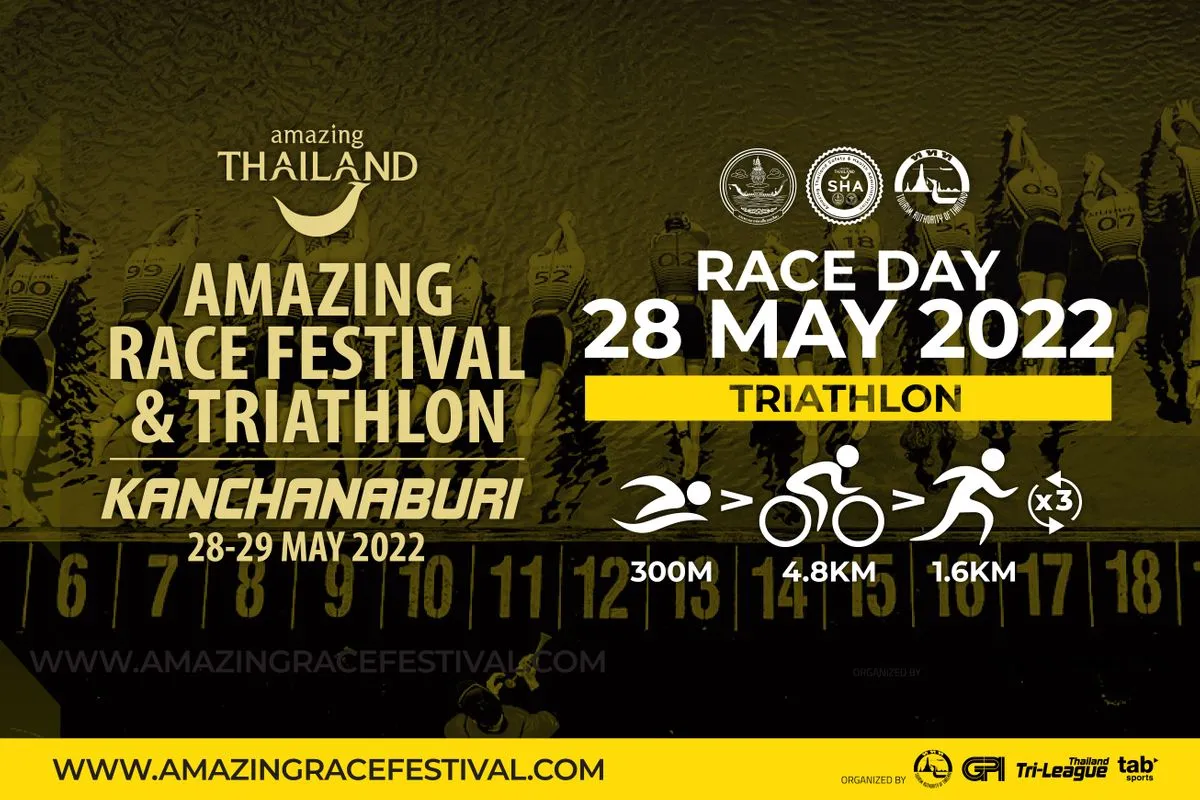 AMAZING​ RACE FESTIVAL&TRIATHLON 2022 KANCHANABURI (TRIATHLON)'s banner