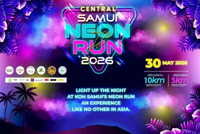 CENTRAL SAMUI NEON RUN 2026's banner