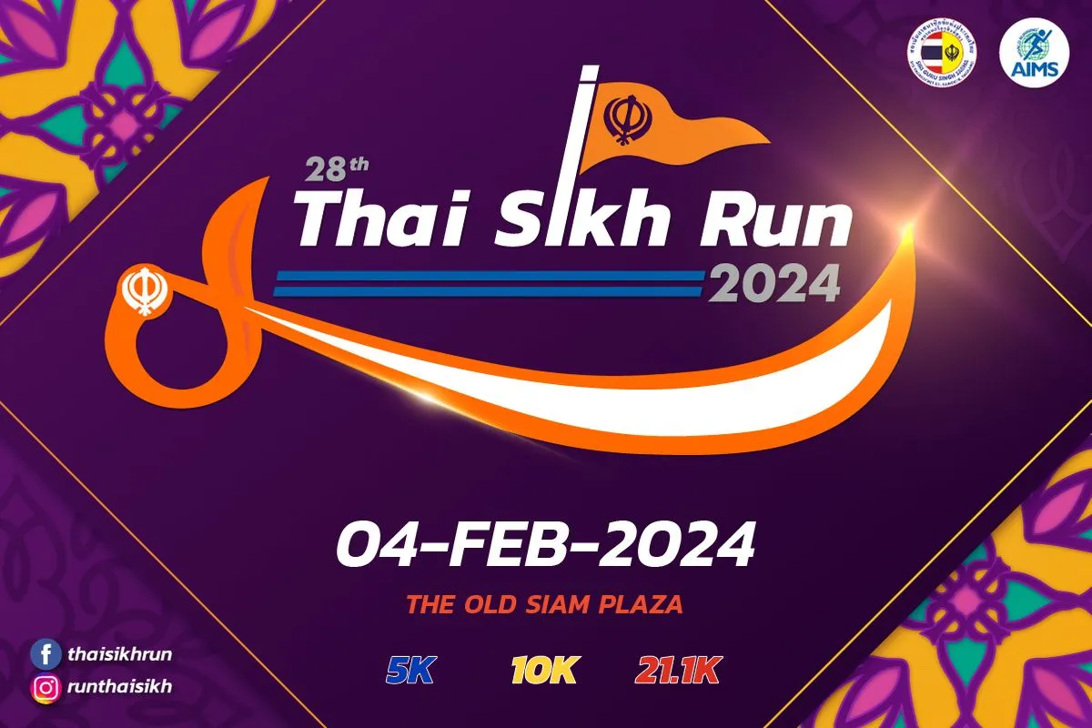 28th Thai Sikh Run 2024's banner