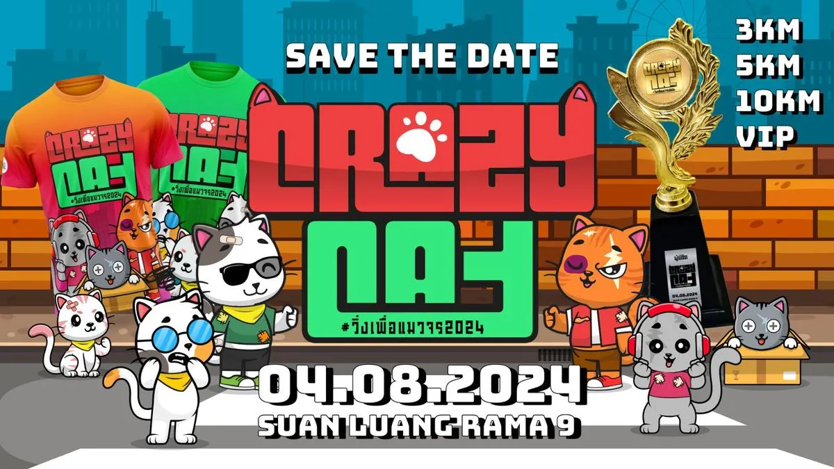 Crazy Cat Run 2024's banner