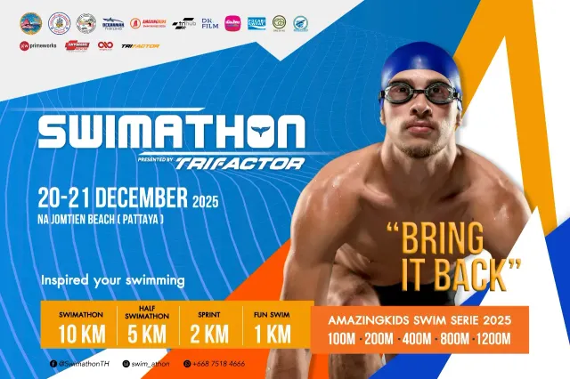 SWIMATHON 2025 Presented by TriFactor "Bring it back"'s banner