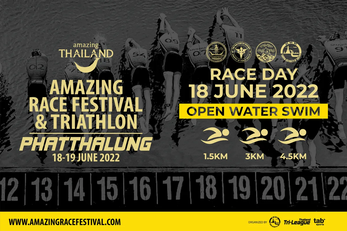 AMAZING​ RACE FESTIVAL&TRIATHLON 2022 PHATTHALUNG (OPEN WATER SWIM)'s banner