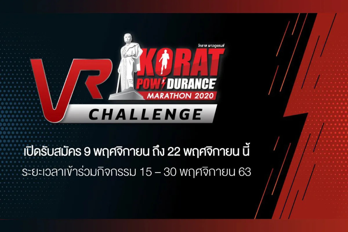 KORAT POWDURANCE MARATHON 2020 VR CHALLENGE's banner