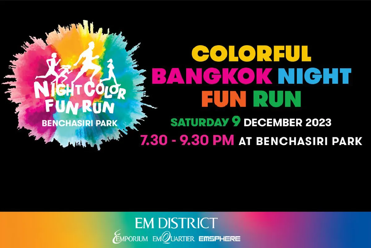 Color Bangkok Night Fun Run's banner