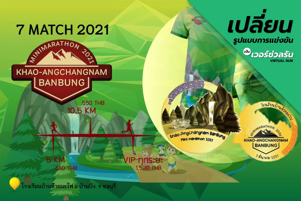 Khao-AngChangNam BanBung minimarathon 2021 #1's banner